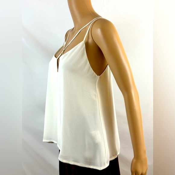 Rebecca Minkoff Cream Strappy High Fashion Sexy Camisole Semisheer Layer… - Picture 3 of 11
